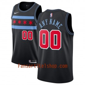Chicago Bulls Trikot Benutzerdefinierte 2018-19 Nike City Edition Schwarz Swingman - Herren